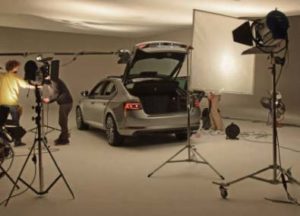 Photo shoot for frontline ready car